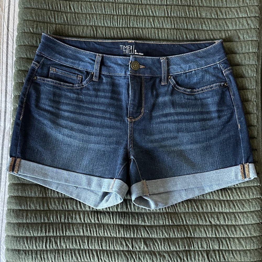 Time and Tru Women's Dark Blue Jean Shorts